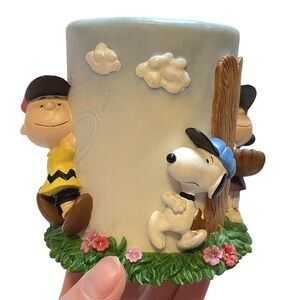 Peanuts Charlie Brown Westland Giftware‎ 8365 Baseball Pencil Cup Snoopy Office